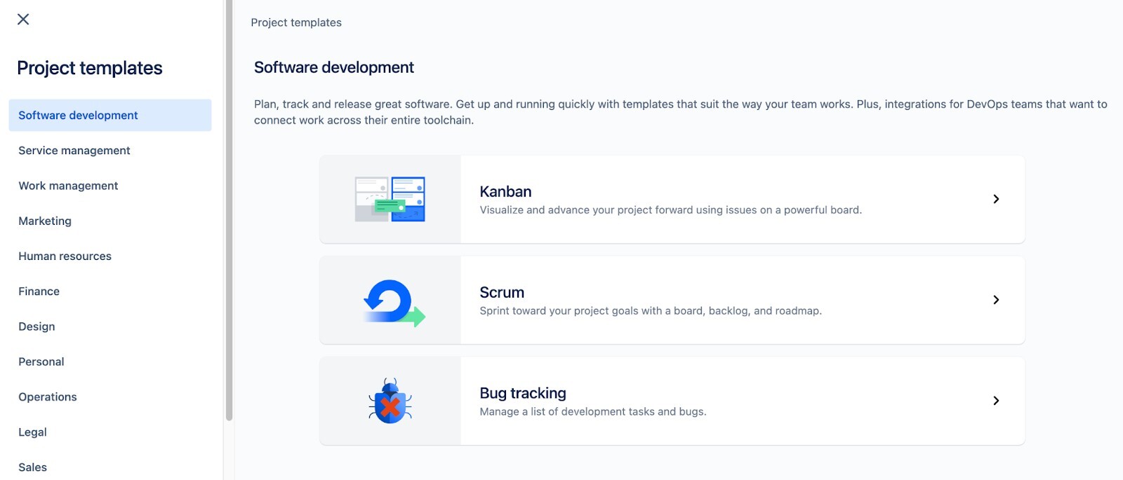 agile projects in jira 