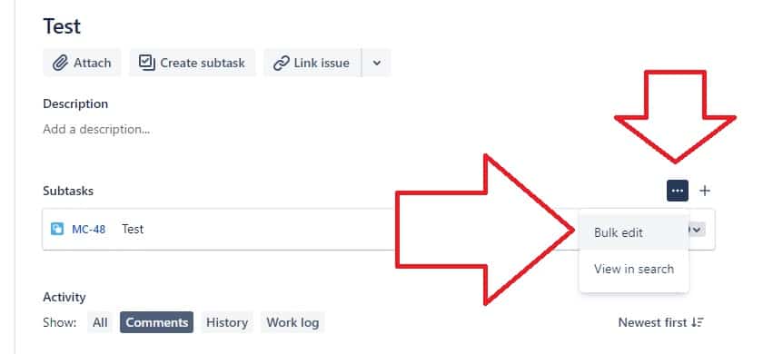 Jira subtask test