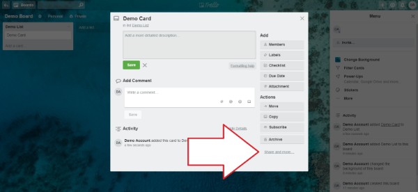 How to copy a Trello Card