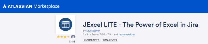 Jira Excel Lite free jira plugin