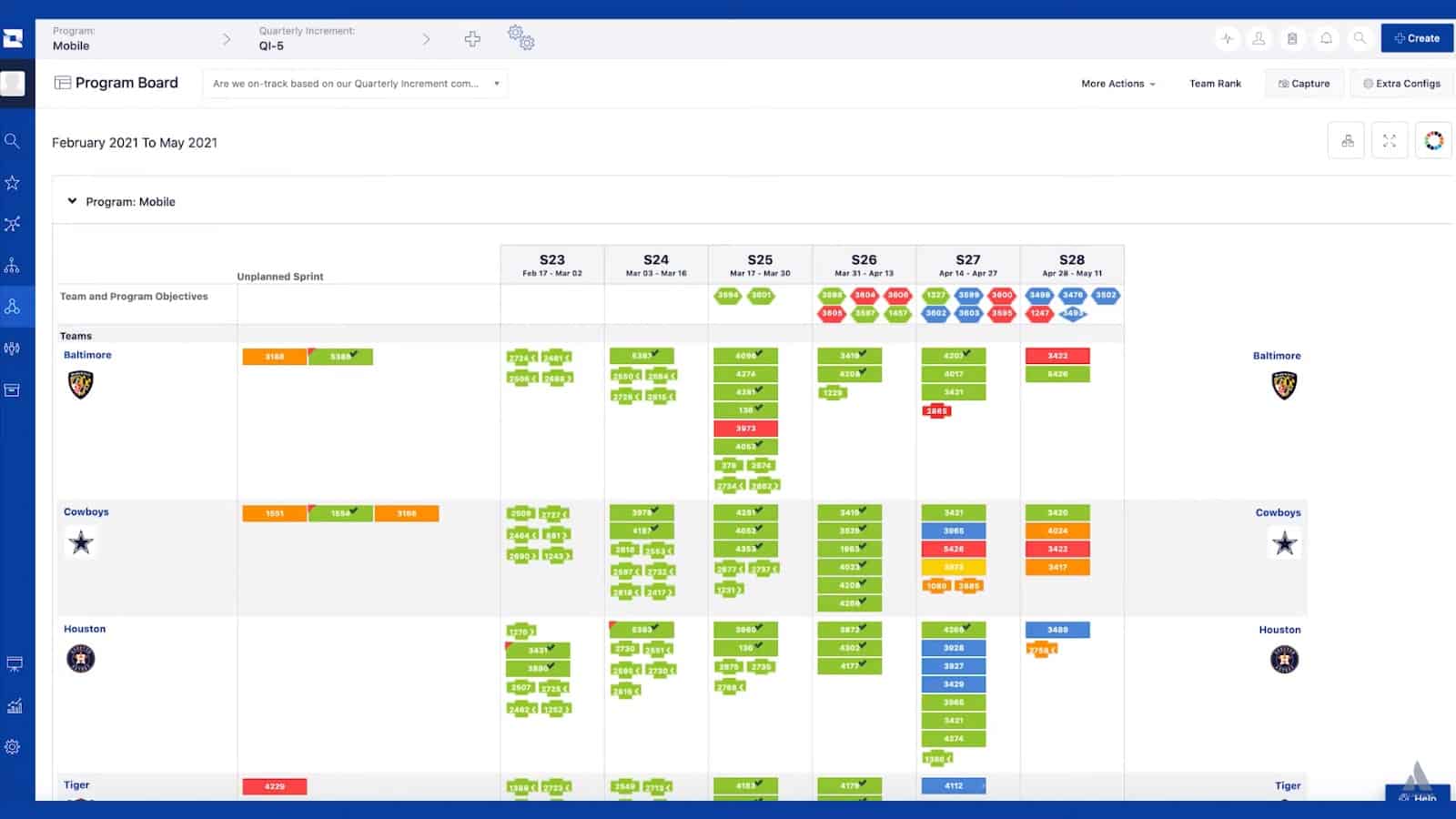 Jira Align Program Board