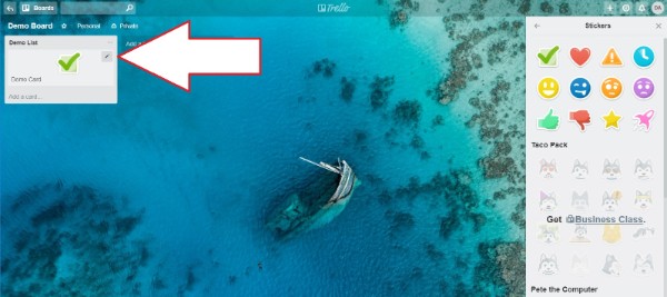 How to remove Trello stickers