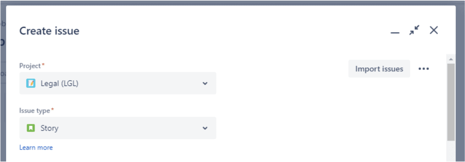 Create issue in Jira 