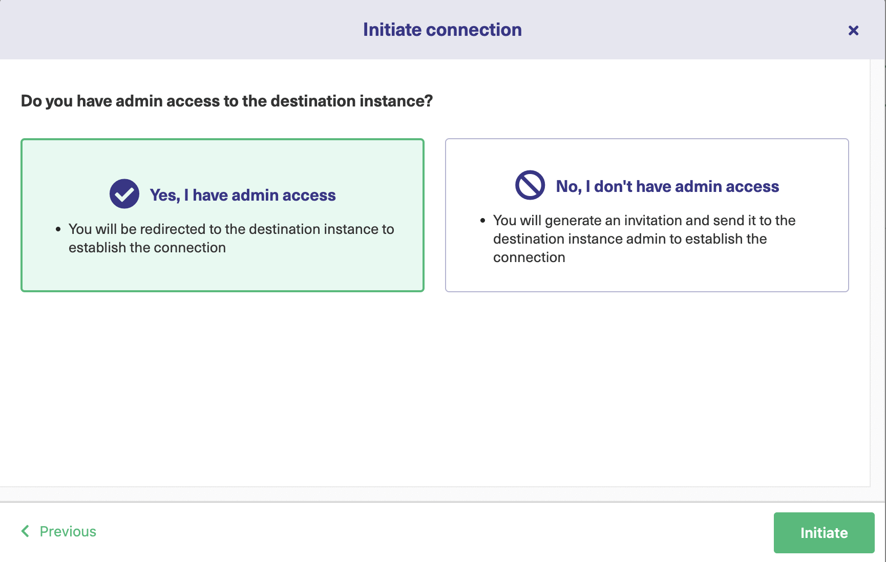 Admin access for basic mode