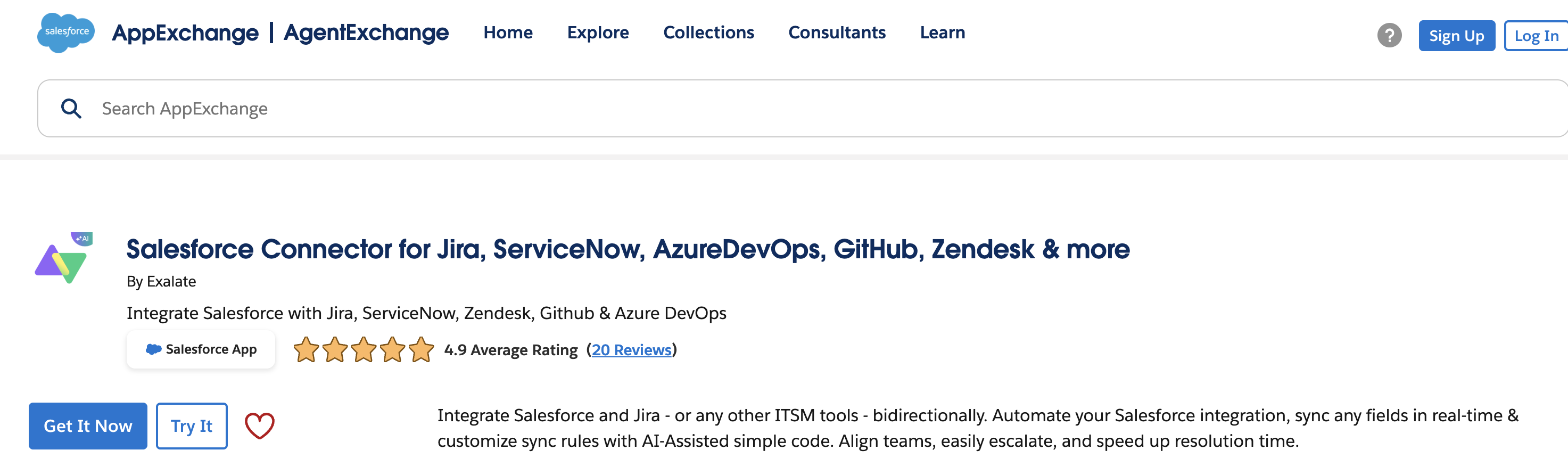 Exalate for Salesforce integrations 