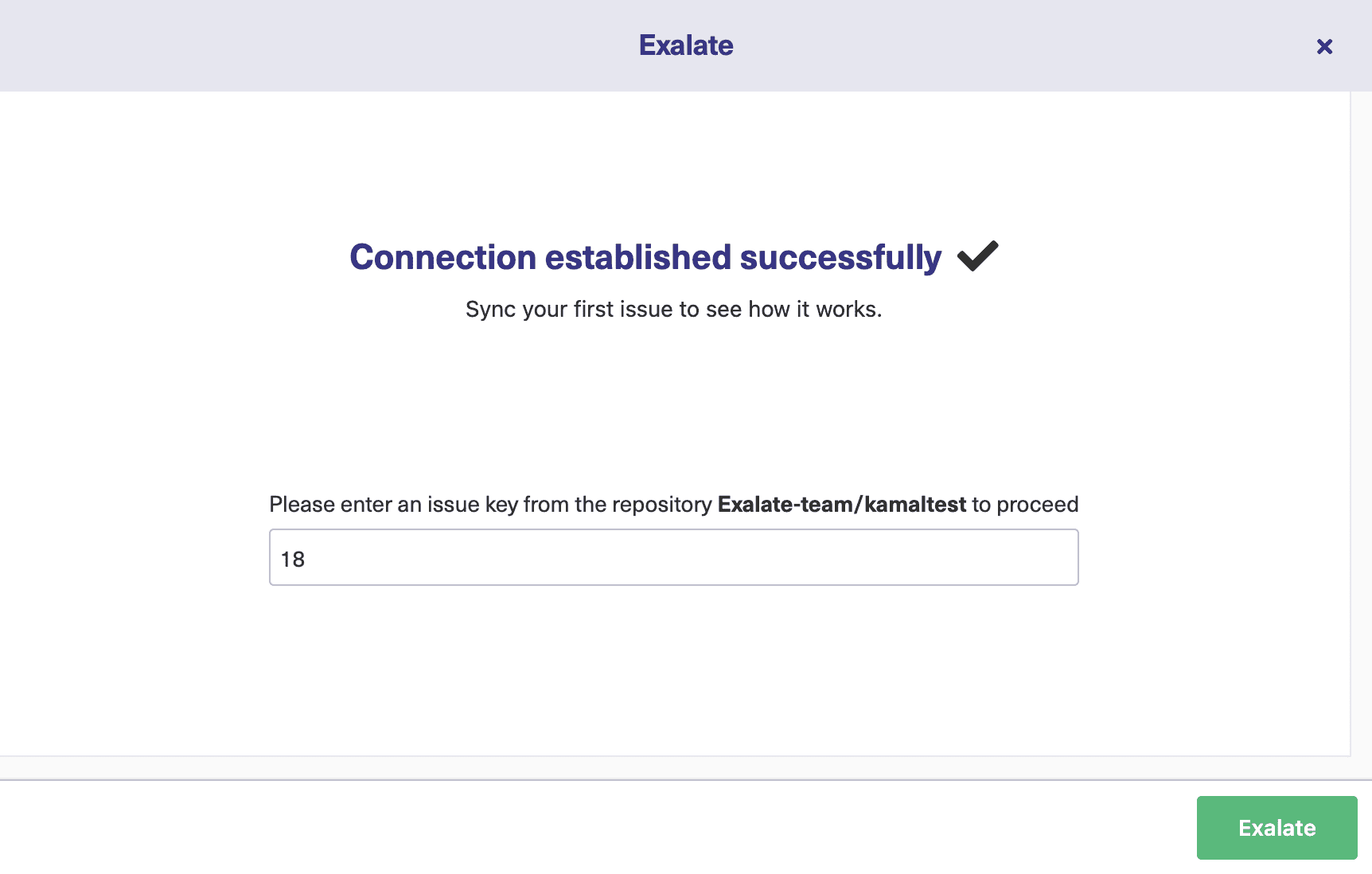 Successful GitHub enterprise jira connection 