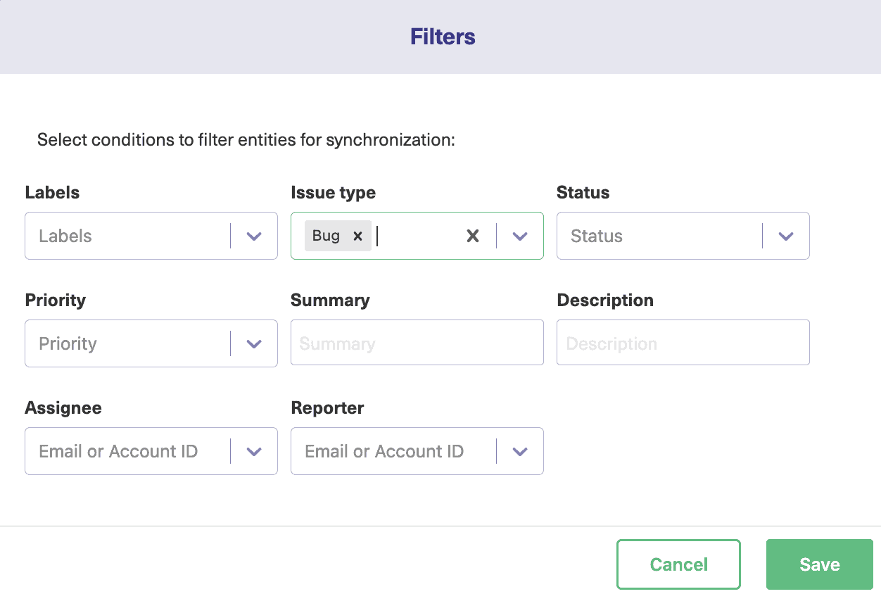 jira azure devops sync filter entities