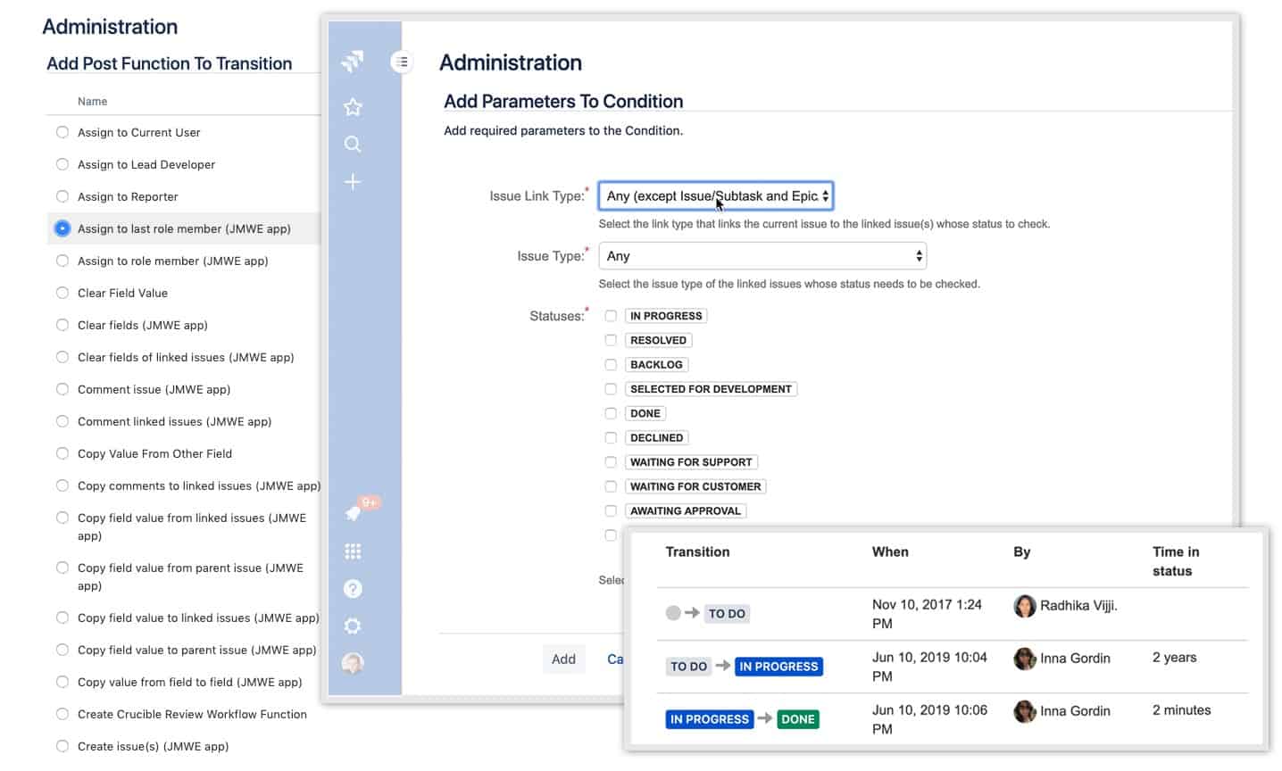 jira misc workflow extension 