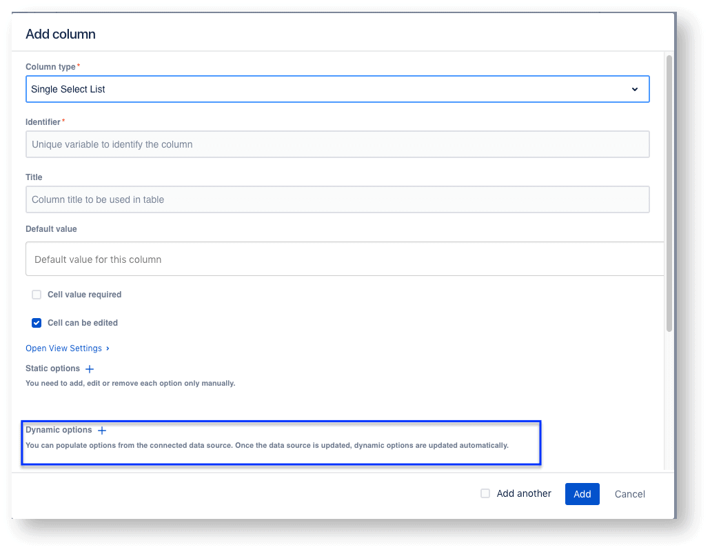 dynamic lists in jira 