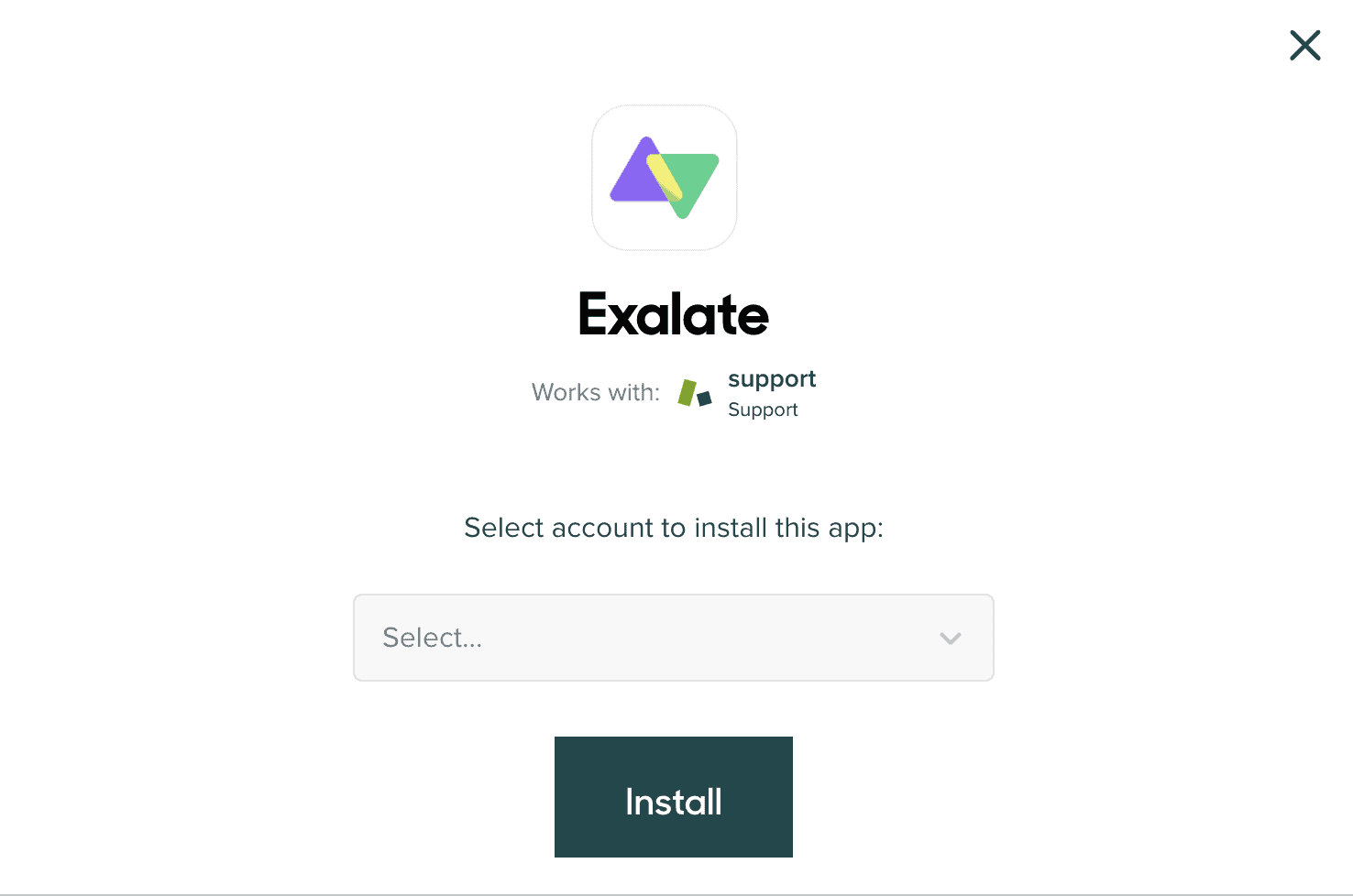 install exalate on Zendesk 
