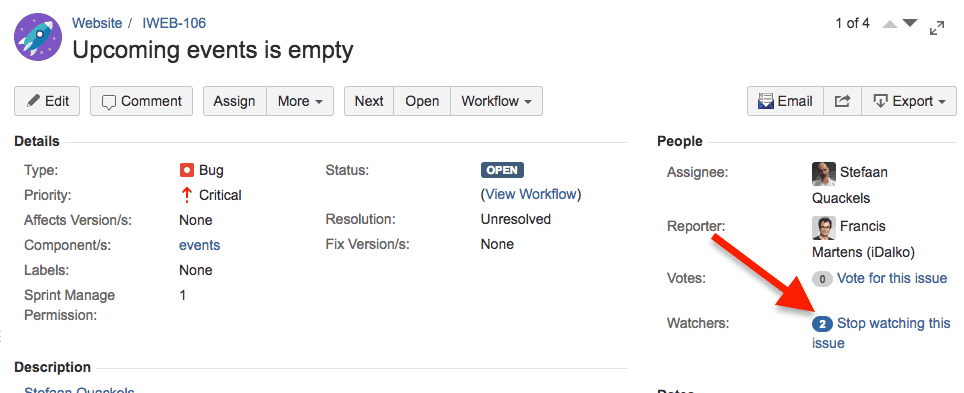 How to stop watching issues in Jira