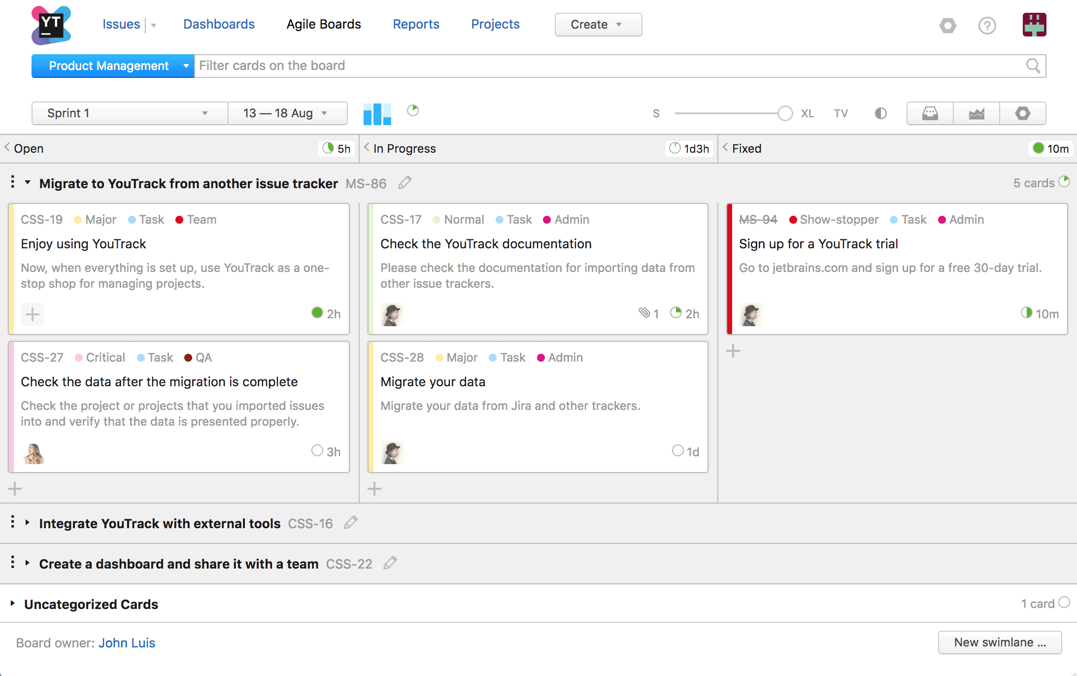 Alternative for jira Youtrack