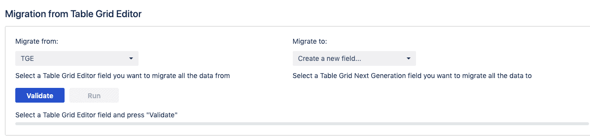 migration from TGE to TGNG