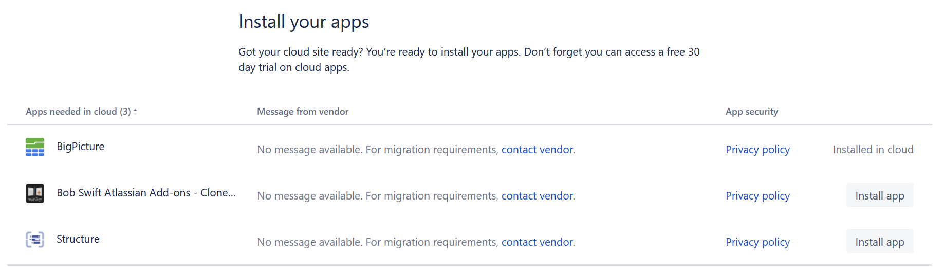 install atlassian apps on cloud 