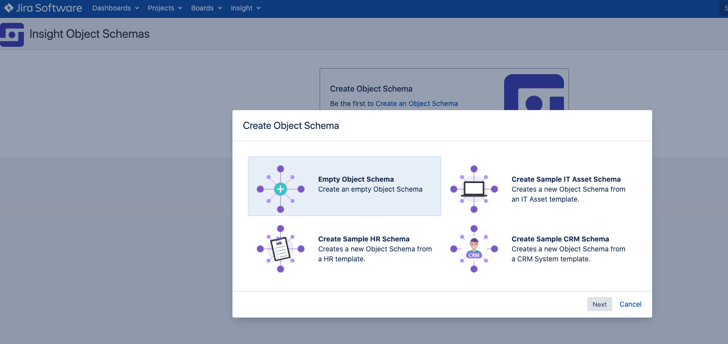 jira insight object schema