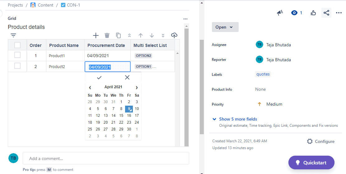 table grid next generation for jira