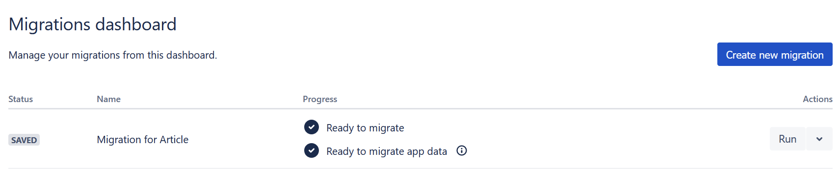 jira apps migration dashboard 