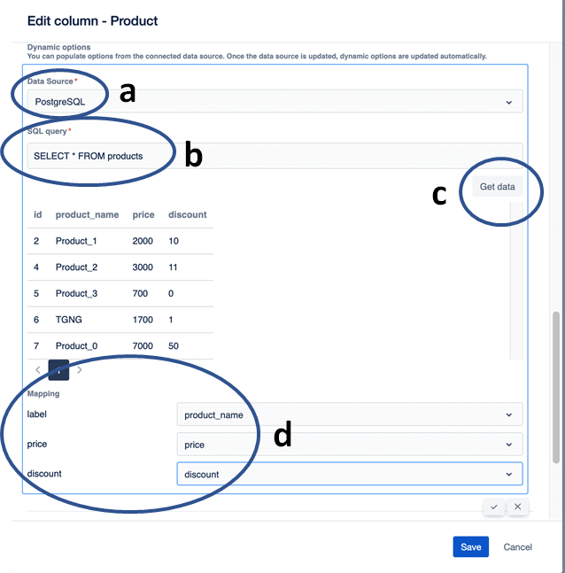 edit columns using SQL in jira