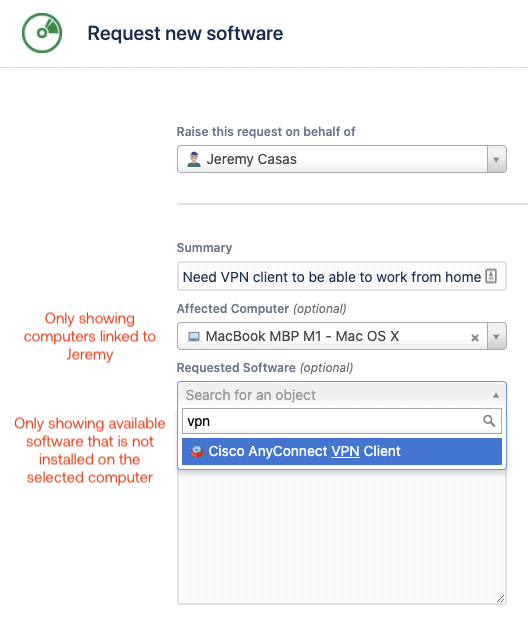 request new software in insight for jira 