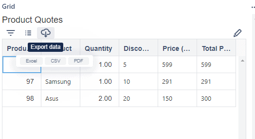 export data from jira tables