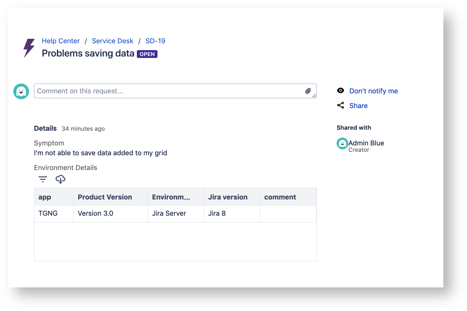 collect data in jira tables
