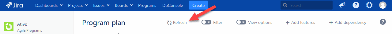 refresh the safe in jira app