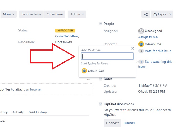 How to add watchers in Jira