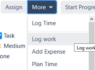 tempo timesheet tracking for jira two log features