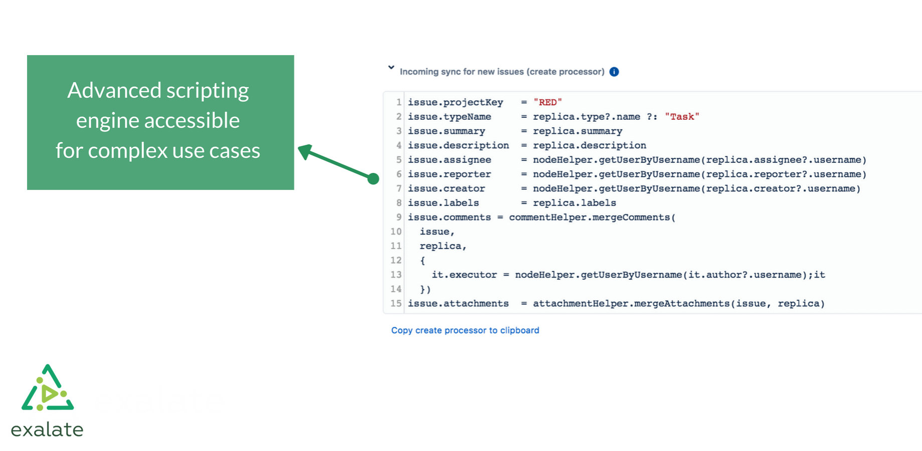 exalate advanced scripting 
