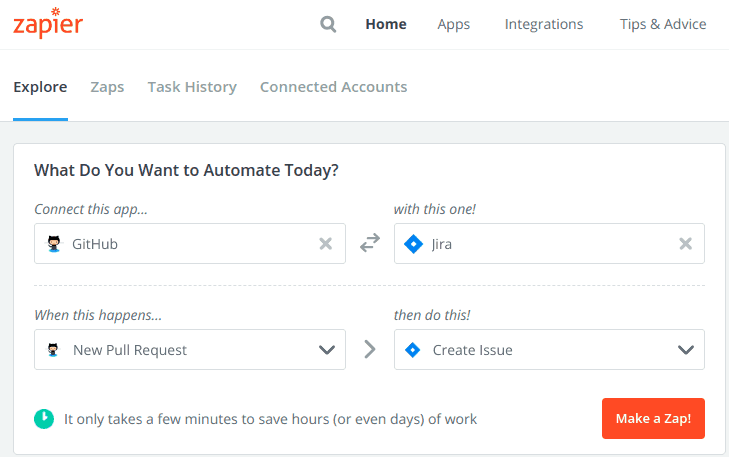 Integrate github and jira with zapier