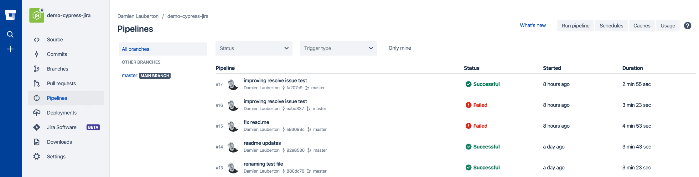 bitbucket pipeline