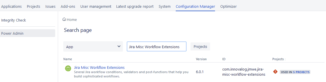 Jira configuration manager