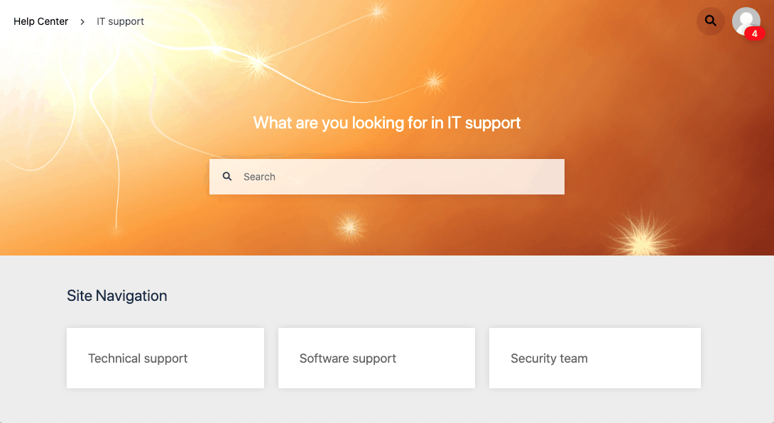 example service desk permission customization