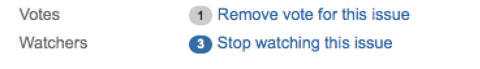 Issue watching vs issue voting in Jira