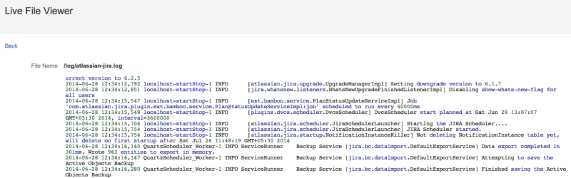 Console from home directory and DB Browser for Jira