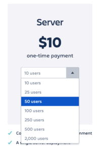 jira pricing tiers