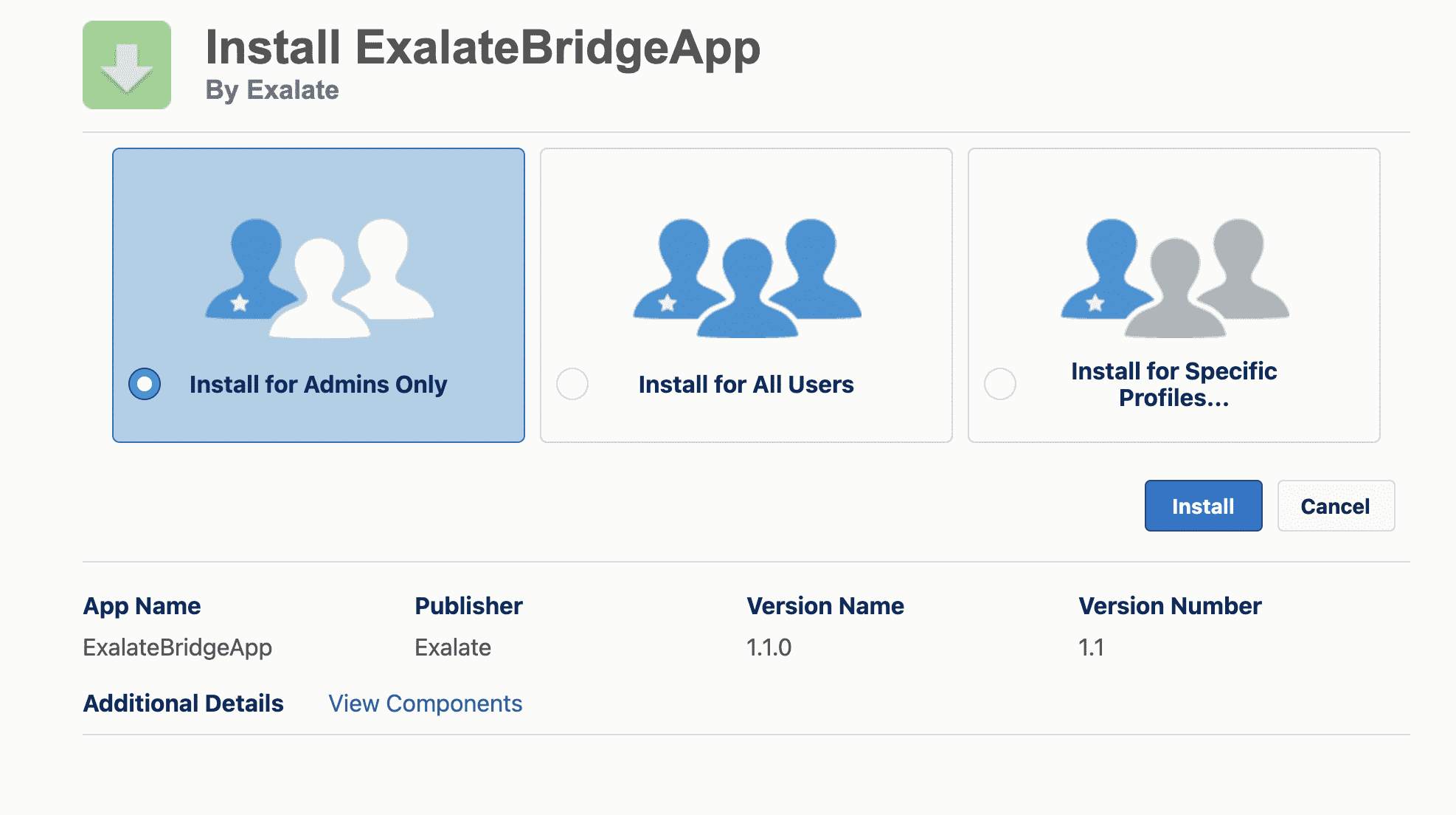 User access to Exalate app on Salesforce