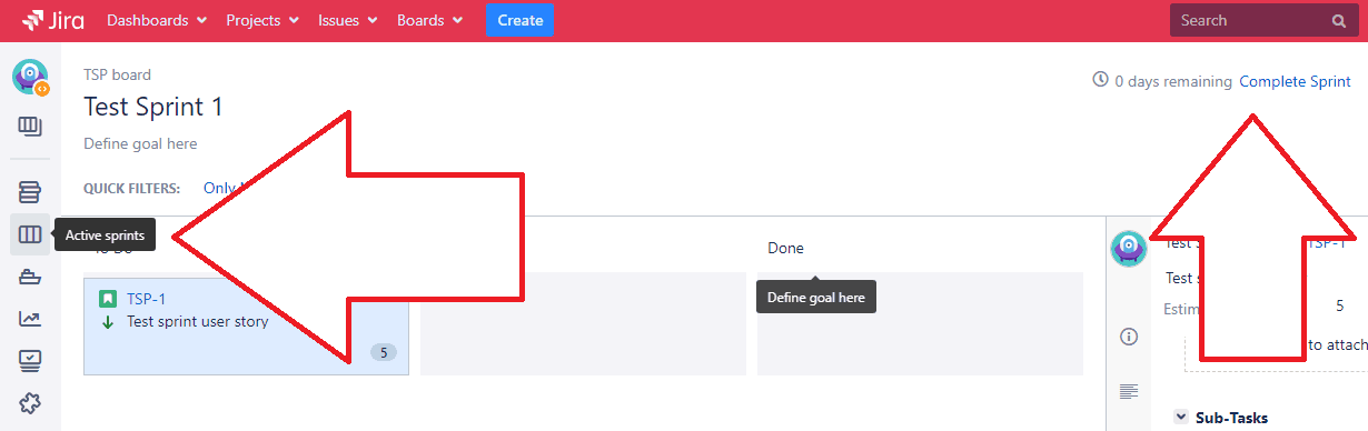 complete jira sprint
