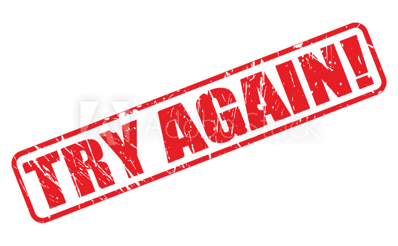 Try again red stamp text 1