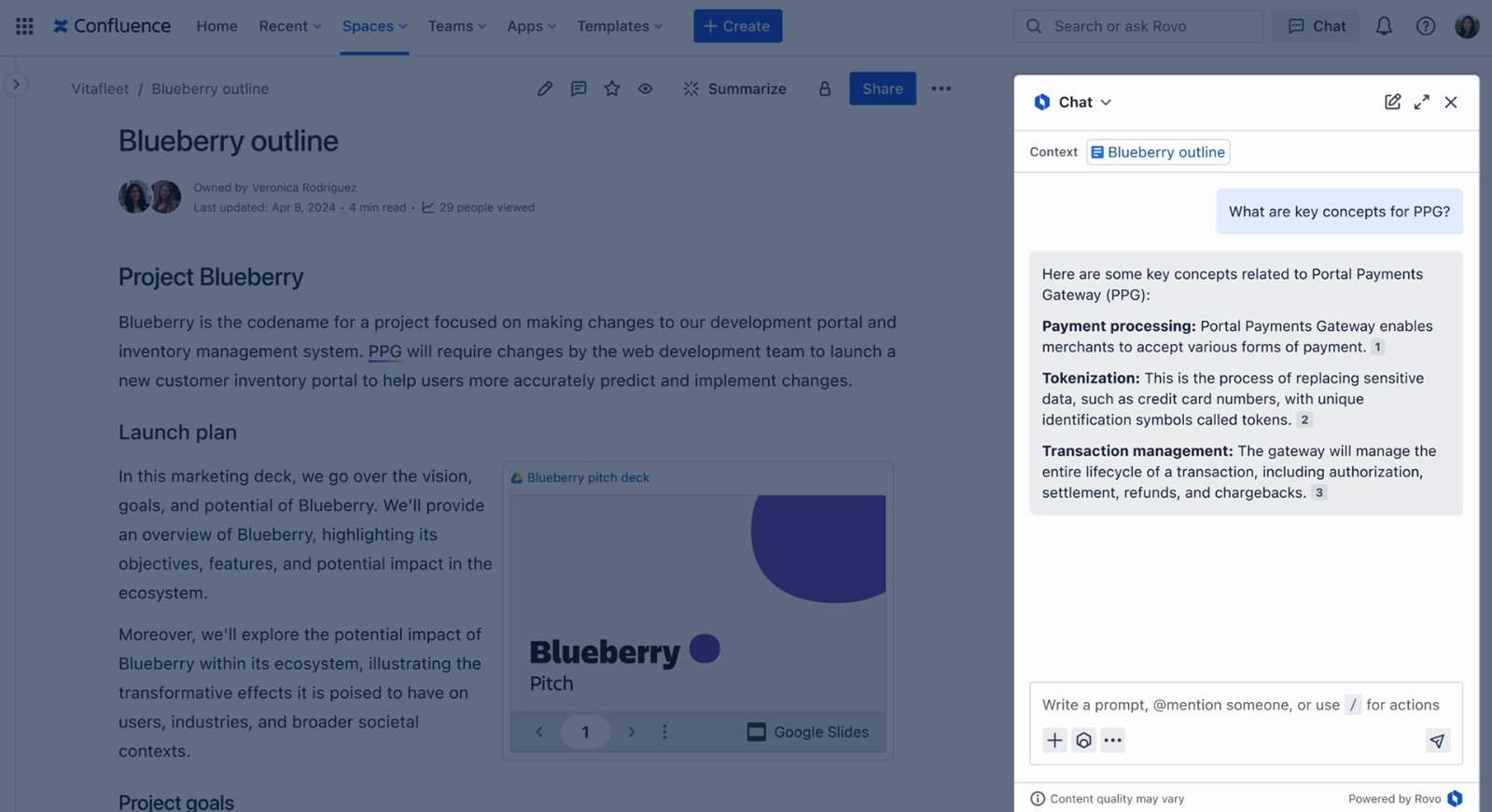 Atlassian Rovo Chat