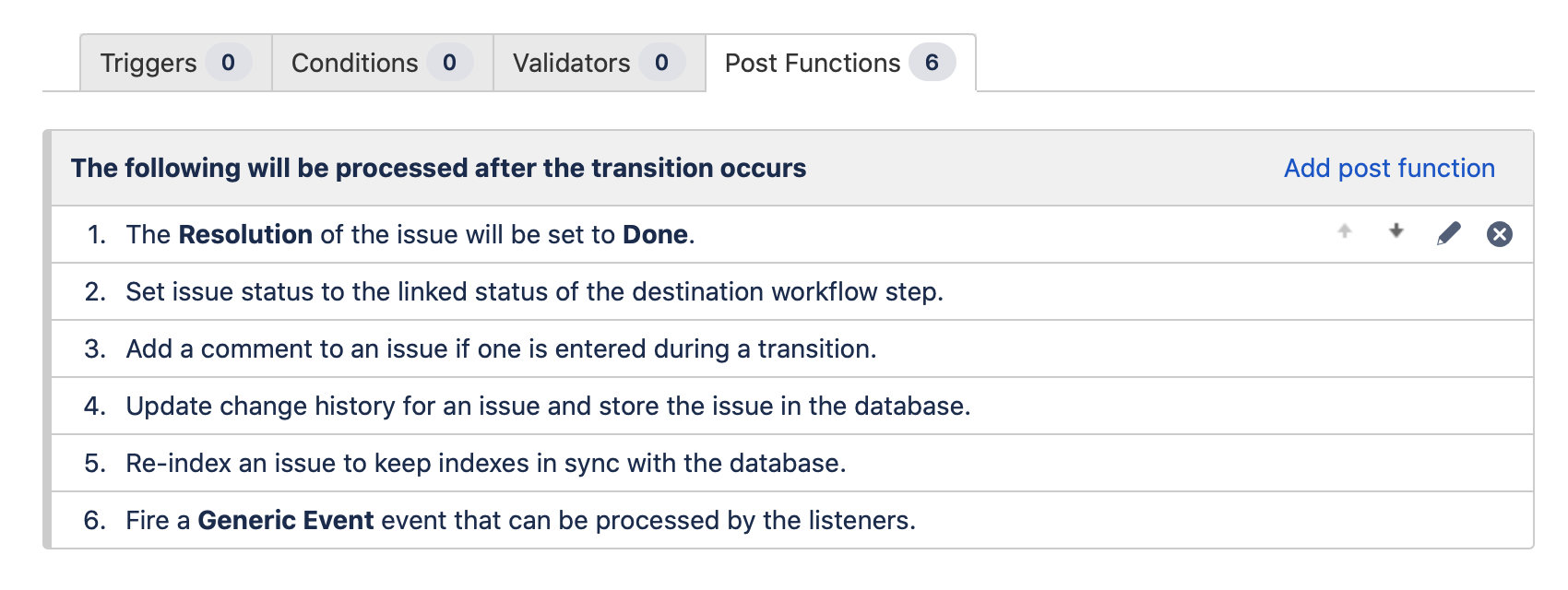 jira post fonction